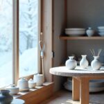 Vase en céramique pour décoration intérieure élégante